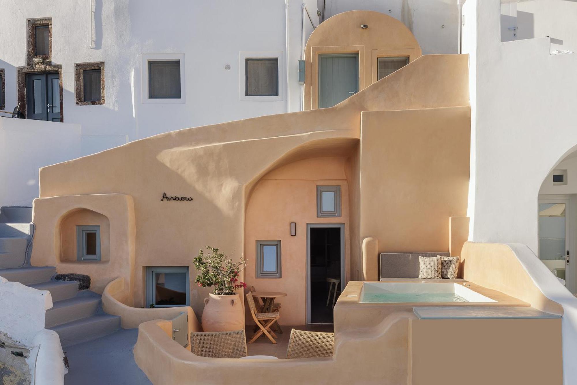 Annouso Villa With Hot Tub By Caldera Houses Oia Zewnętrze zdjęcie